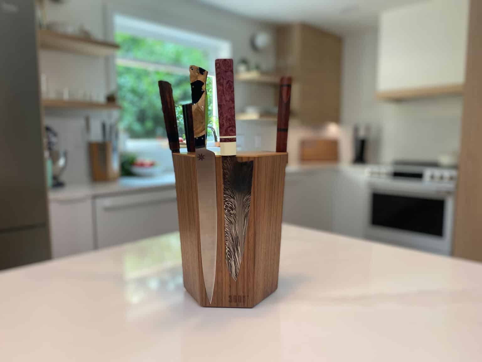 360 Knife Block The Rotating Knife Block