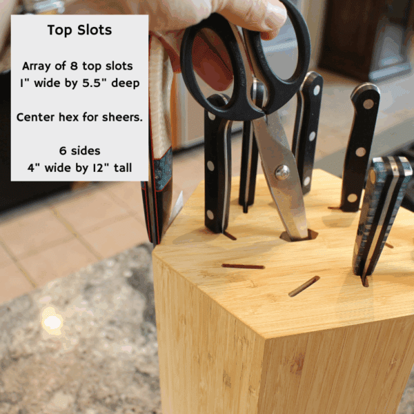 360KnifeBlock™ MAX - Honey Bamboo - Image 4
