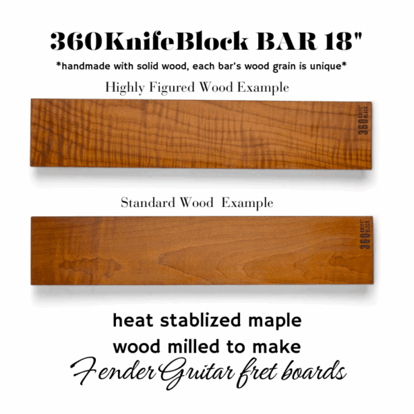 360KnifeBlock™ BAR - Highly Figured 18" - Image 2