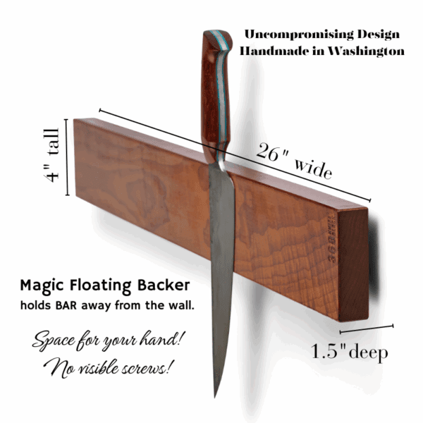 360KnifeBlock™ BAR - Guitar Wood 26" - Image 5
