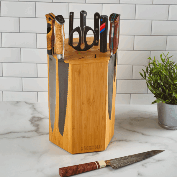 360KnifeBlock™ MAX - Honey Bamboo - Image 3