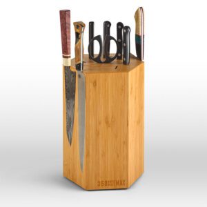 360KnifeBlock™ MAX - Honey Bamboo